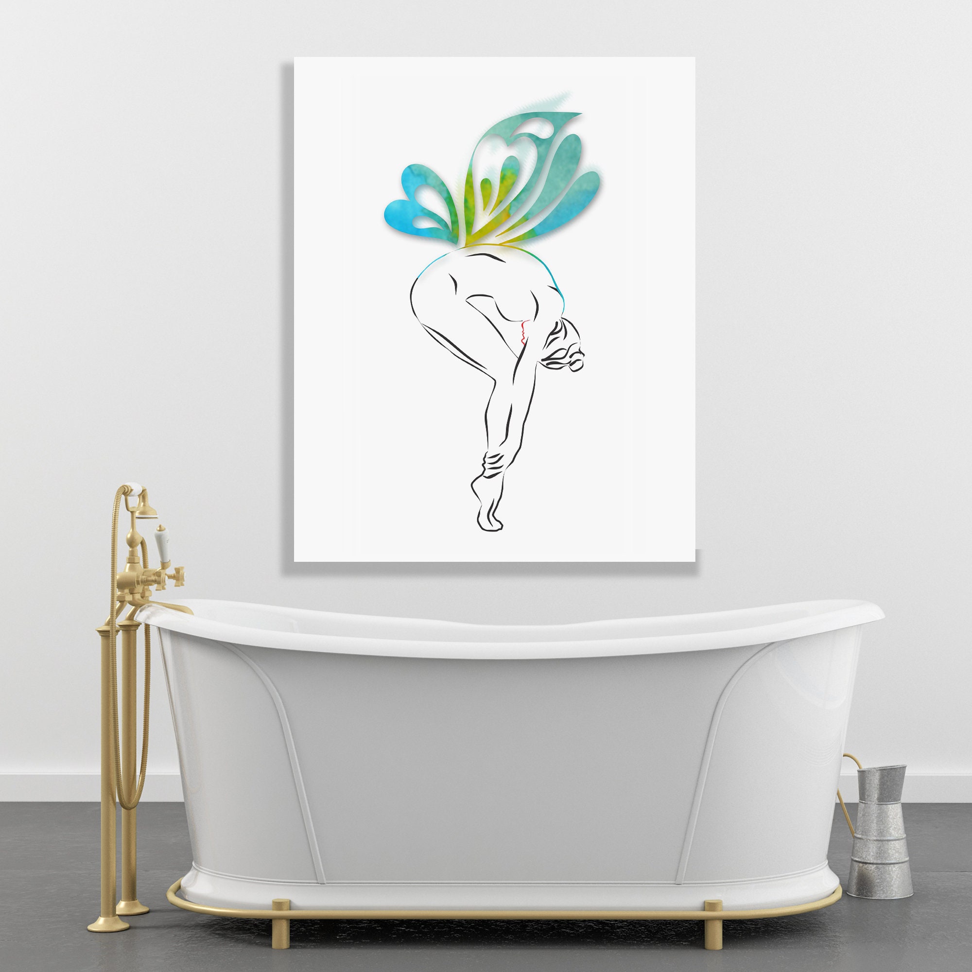 Printable art wall painting bedroom bathroom kitchen art | Etsy