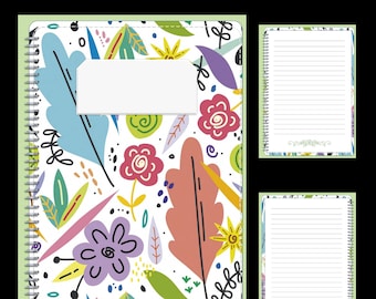 Colorful Flowers Digital Notebook