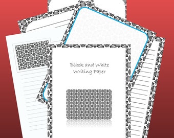 Black and White Writing Paper