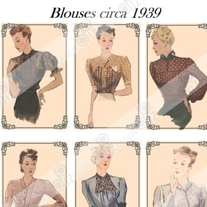 1939 Fashion downloads junk journals Tags Cards Fashion Divas Design Sketches Notes Scrapbook
