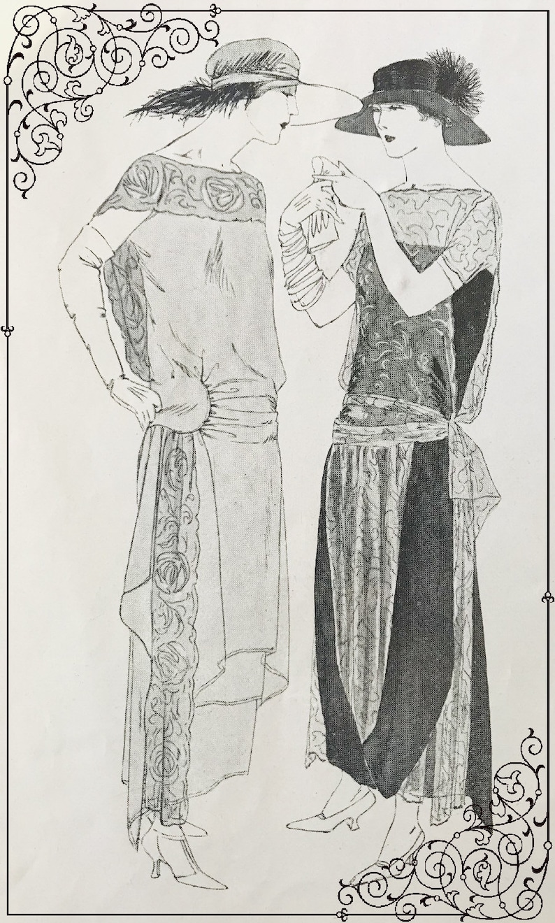 Digital 1920s Fashion Sketches vintage Illustrations Junk journals Cards Tags Scrapbook