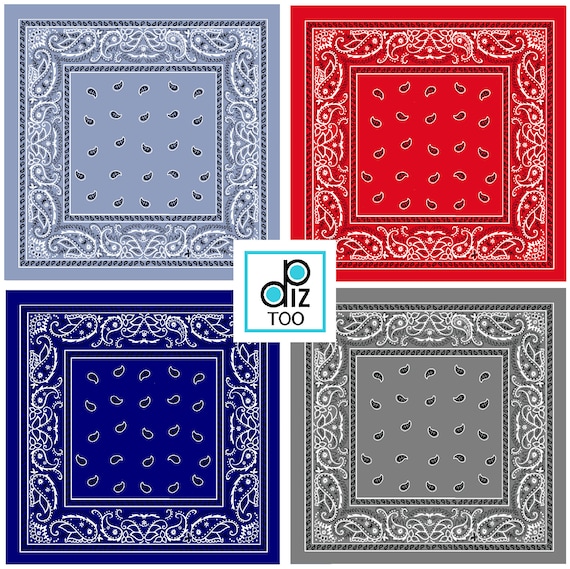 Digital Bandana Print Party Paper Craft Paper Wallpaper Crafts | Etsy