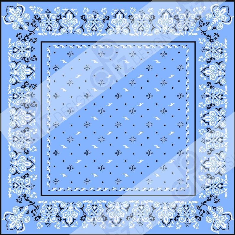 Digital Bandana Print Party Paper Craft Paper 3 Sizes Papers Cards ...