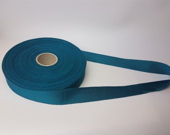 Lovely Vintage Turquoise 30mm GrosGrain Ribbon with Stunning Edge Detail - Free Delivery Options!
