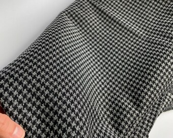 Beautiful vintage one of a kind -  Black and Sliver Pattern Fabric - Polyester/Lurex - Free Delivery Options!