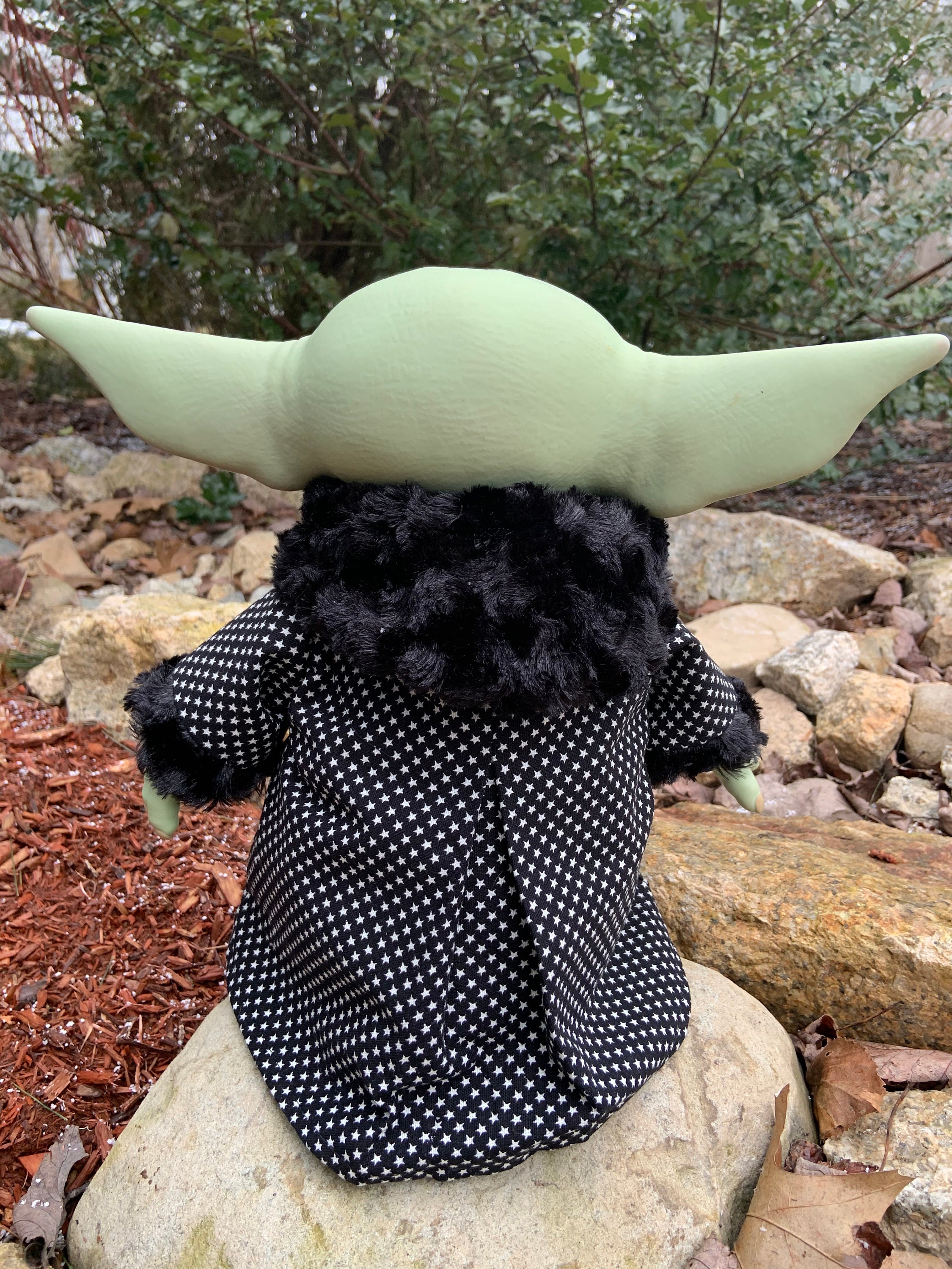 Baby Yoda Robe Black Starry Night Etsy Canada