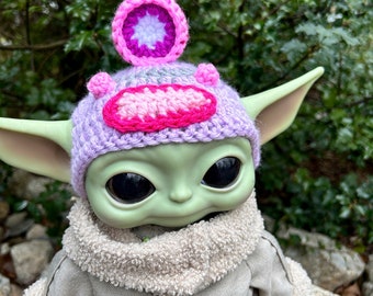 Baby Yoda Roboter Tuque, Lila und Pink