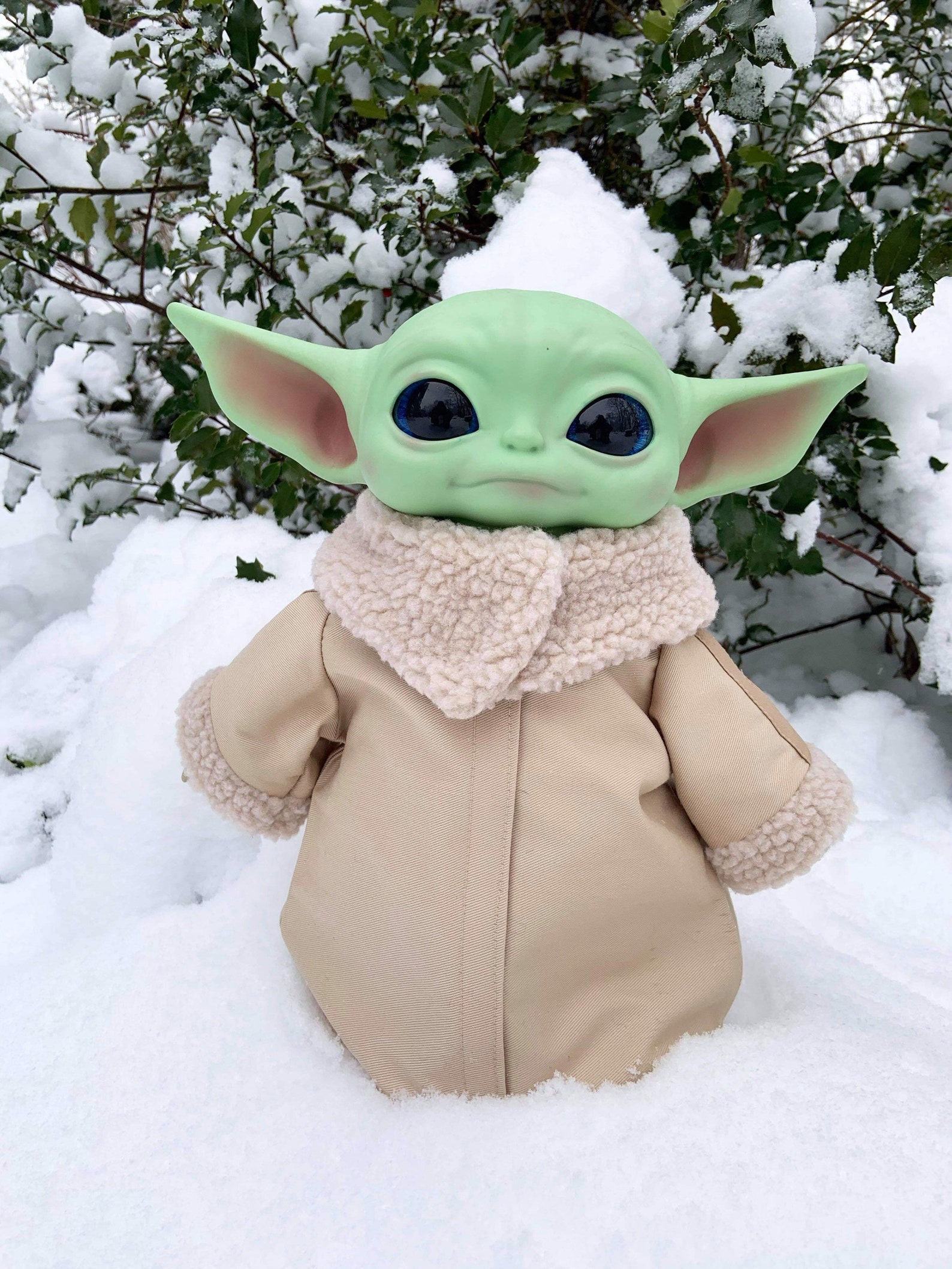 Baby Yoda Beige Robe With Beige Collar Etsy India