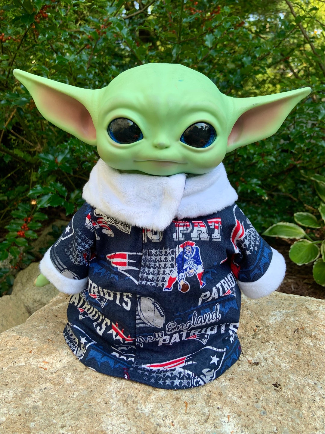 NFL Baby Yoda Football Robe, New England Patriots - Etsy