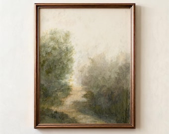 Abstract Forest Art Print, Pacific Northwest Landscape