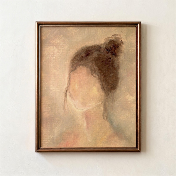 Abstract Wall Art Print, Portrait of a Woman