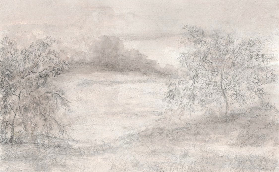 Texas Hill Country Art Print, Fine Art painting, Landscape Drawing, 4x6, 8x12, Wall Art Print, Gallery Wall, Original Art Print, Home Decor