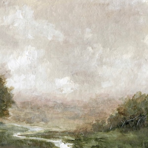 Landscape print, art print, stream landscape, peaceful art, giclee print, 5x7, 8x10, 11x14, wall art