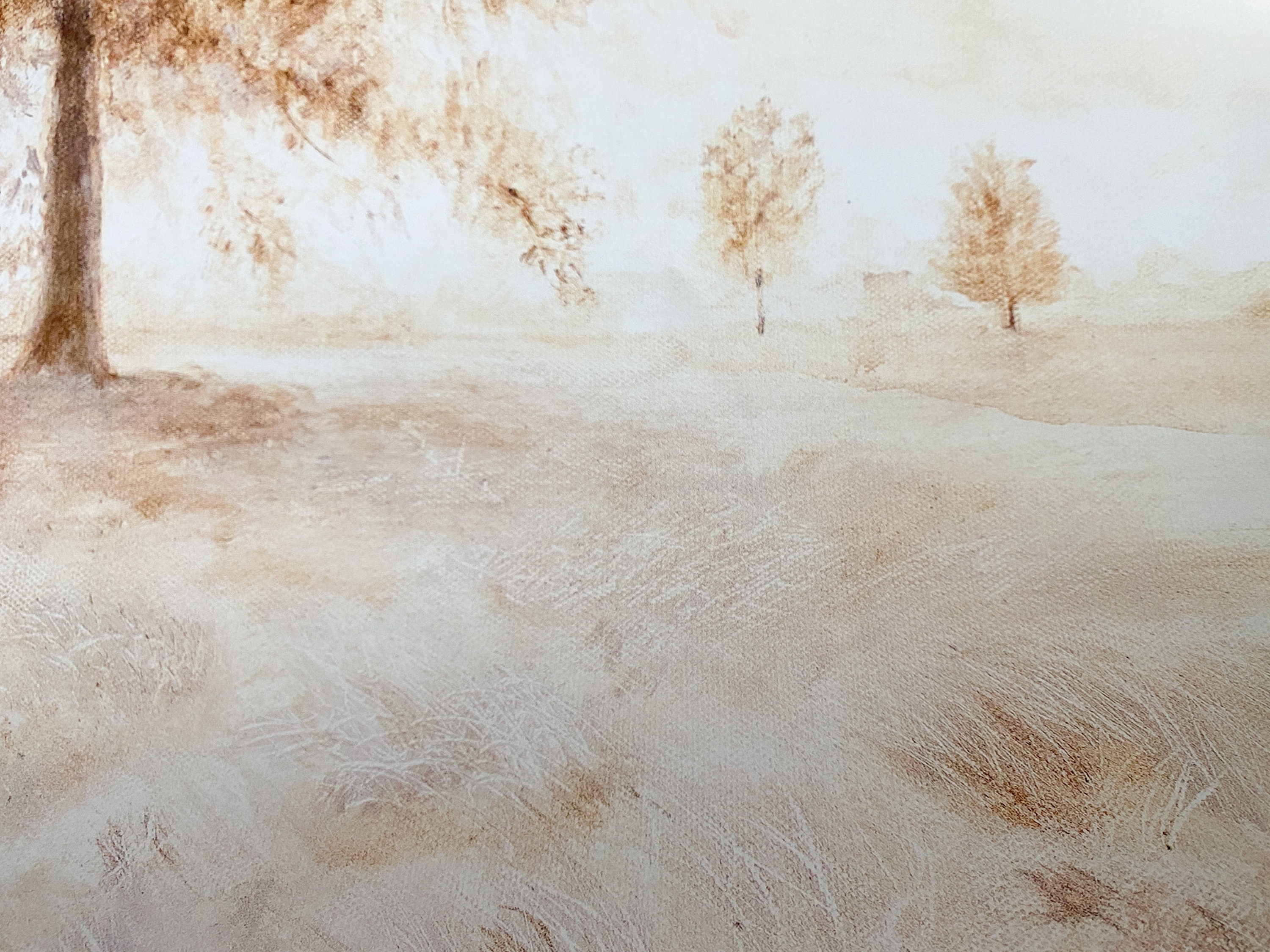 Sepia Landscape Print Original Fine Art Print Vintage Etsy UK