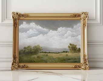 Landscape oil painting, fine art print, beautiful landscape print, by Tessa Brown