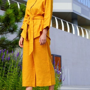 Linen Culottes | Linen Pants Women | Wide Linen Pants | Linen Trousers | Wide Leg Pants | Linen Trousers | Plus Size Linen