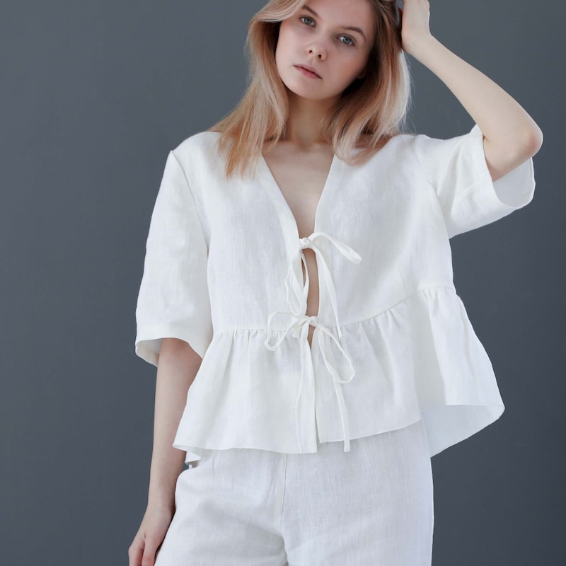 Front Tie Cropped Top