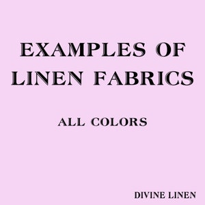 Linen samples | Linen swatch | Linen fabric samples (all colors)