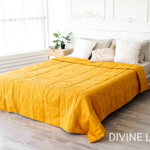Winter Hemp Linen Comforter Cover Duvet Quilt | Full Twin Queen King | Organic Hemp Blanket | Linen Duvet | Linen Throw