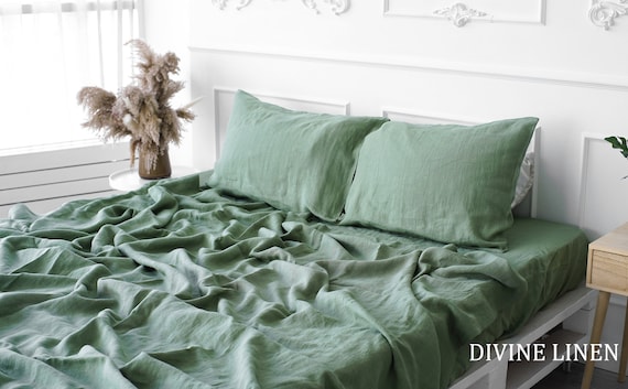 Sage green queen sheets discount