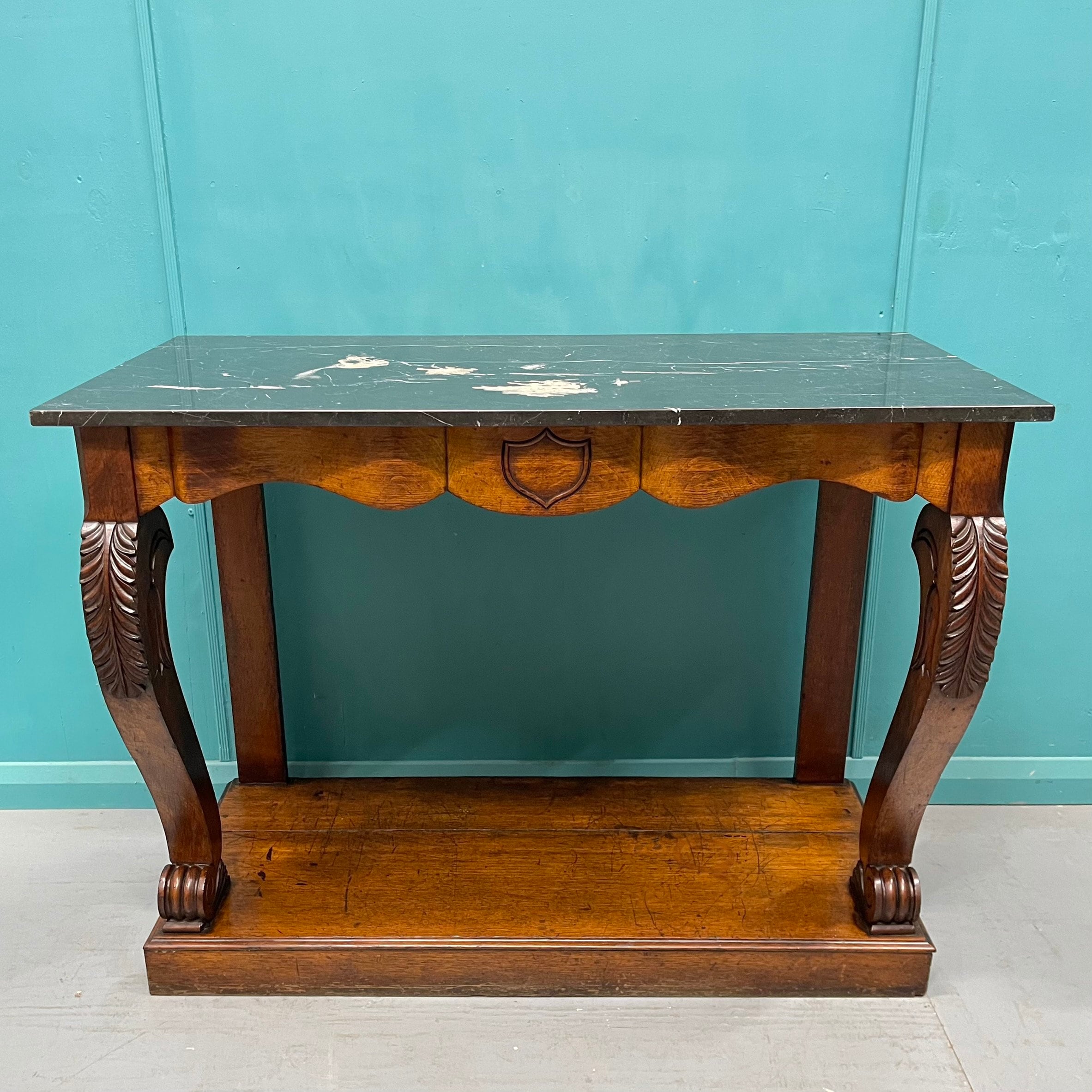 Antique oak console table deals