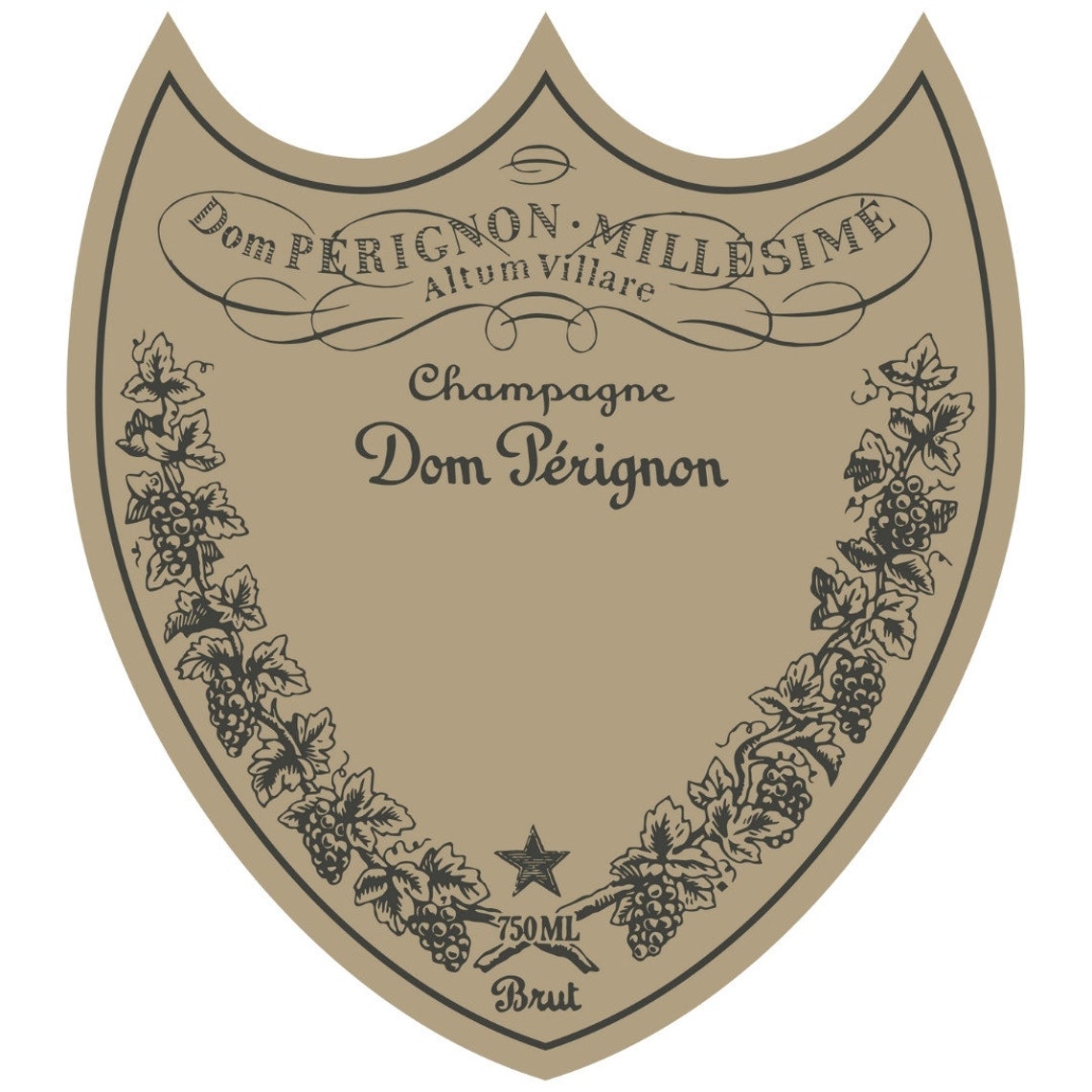Customizable Authentic Dom Perignon Champagne Label | Etsy