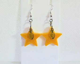 Kingdom Hearts Paopu Fruit Dangle Earrings