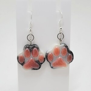 Tuxedo Cat Resin Dangle Earrings