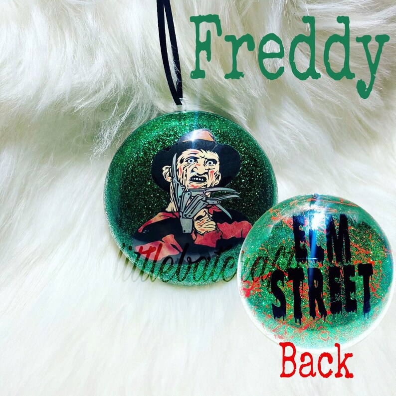 Horror Christmas Ornaments Scary Ornament Slasher Movie Freddy Etsy