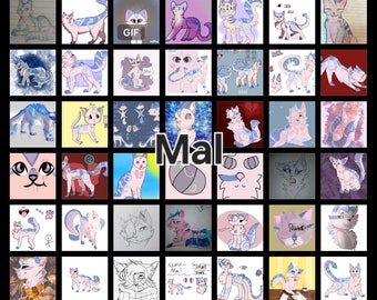 Mal - Personaje peludo original de Warrior Cats