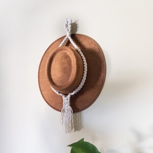 Macrame Hat Hanger, Multi-purpose decor, Macrame Wall Hanging, Bohemian Home Decor