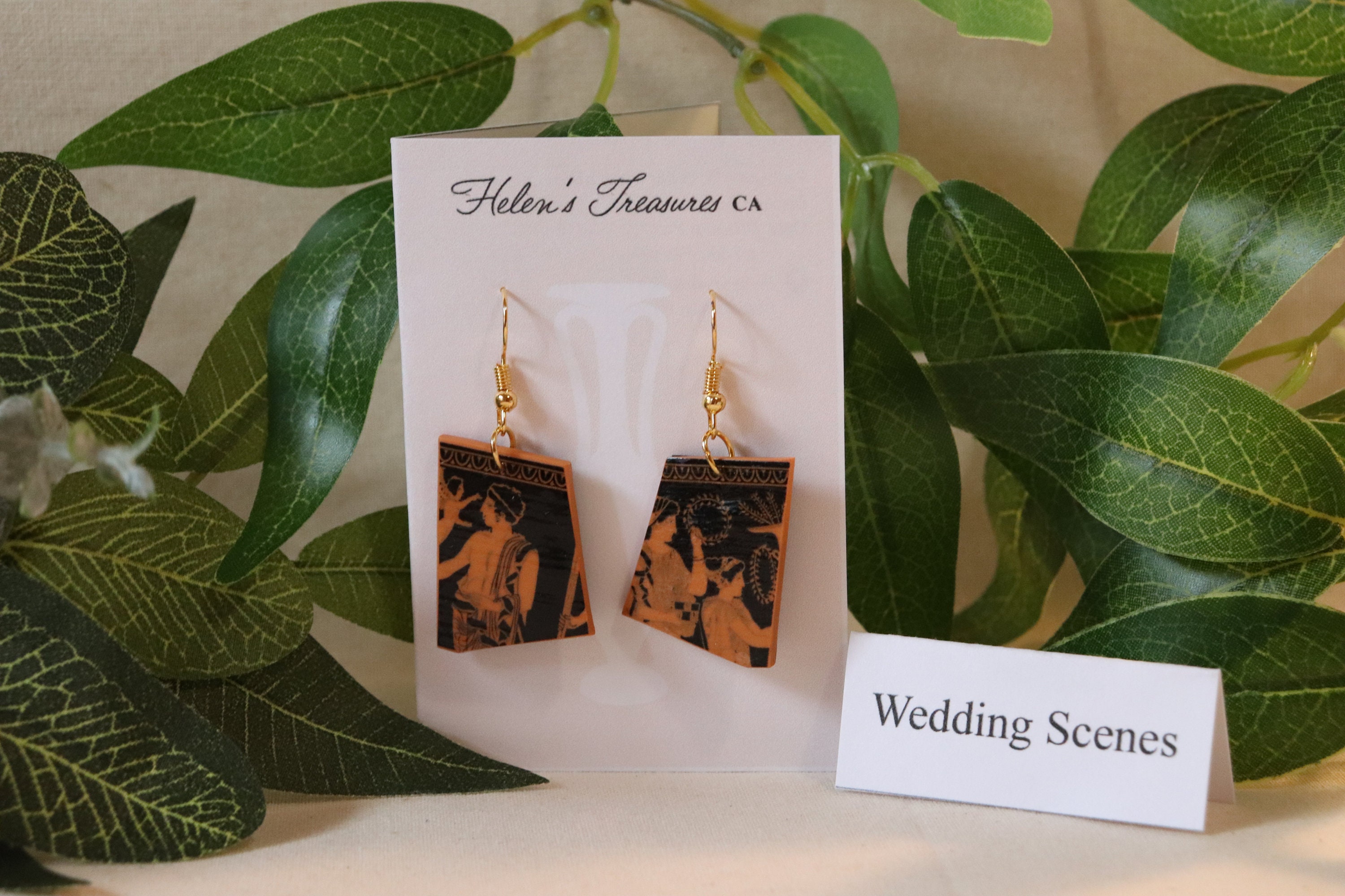 Redfigure Pottery Wedding Scenes Etsy UK