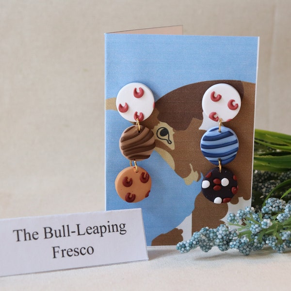 Bull-Leaping Fresco Earrings