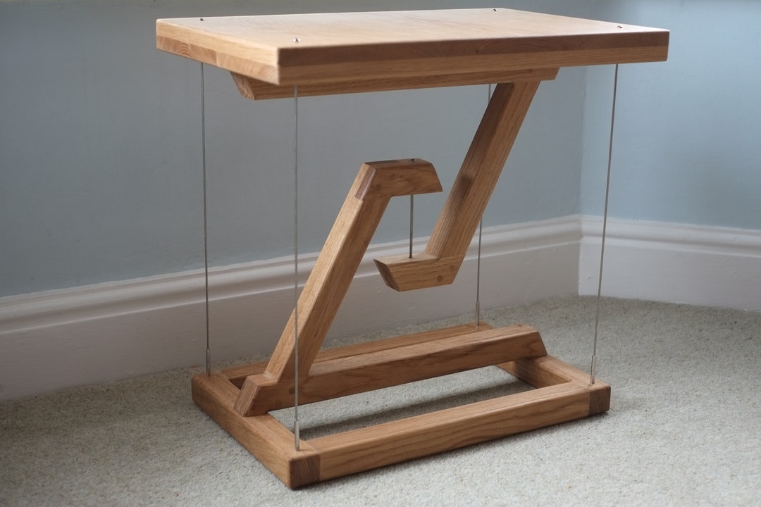 Solid Oak Floating Table Tensegrity Etsy UK