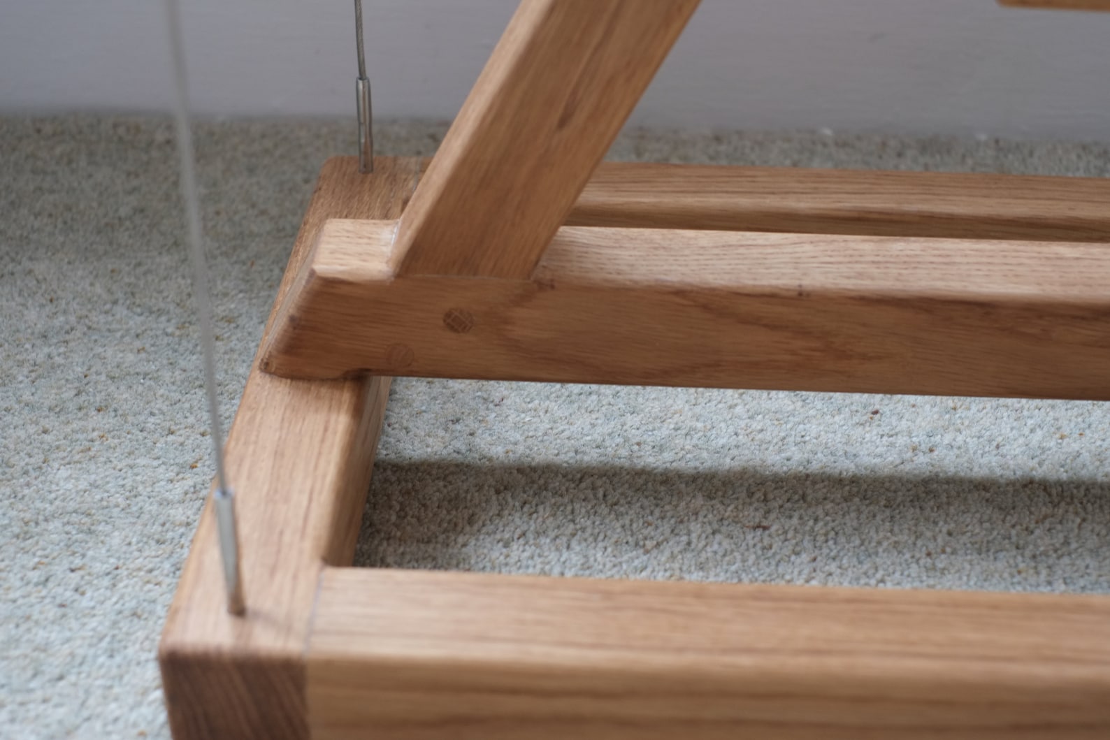 Solid Oak Floating Table Tensegrity - Etsy