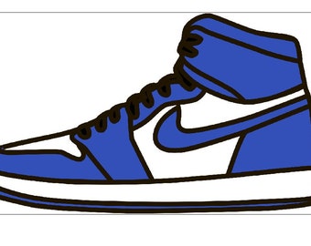 Digitized Nike High Top Embroidery Design