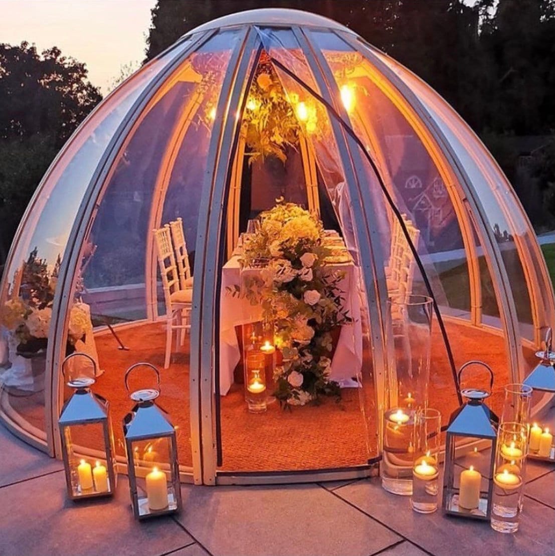 DOME / IGLOO HIRE.... Stunning evening dining under the stars. Etsy