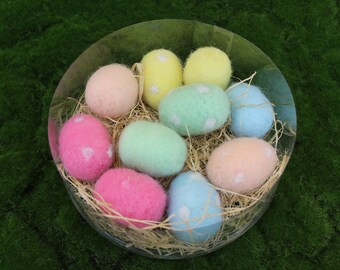 Wool Felt Easter Egg Sugar Cookie Ornament Color Choice