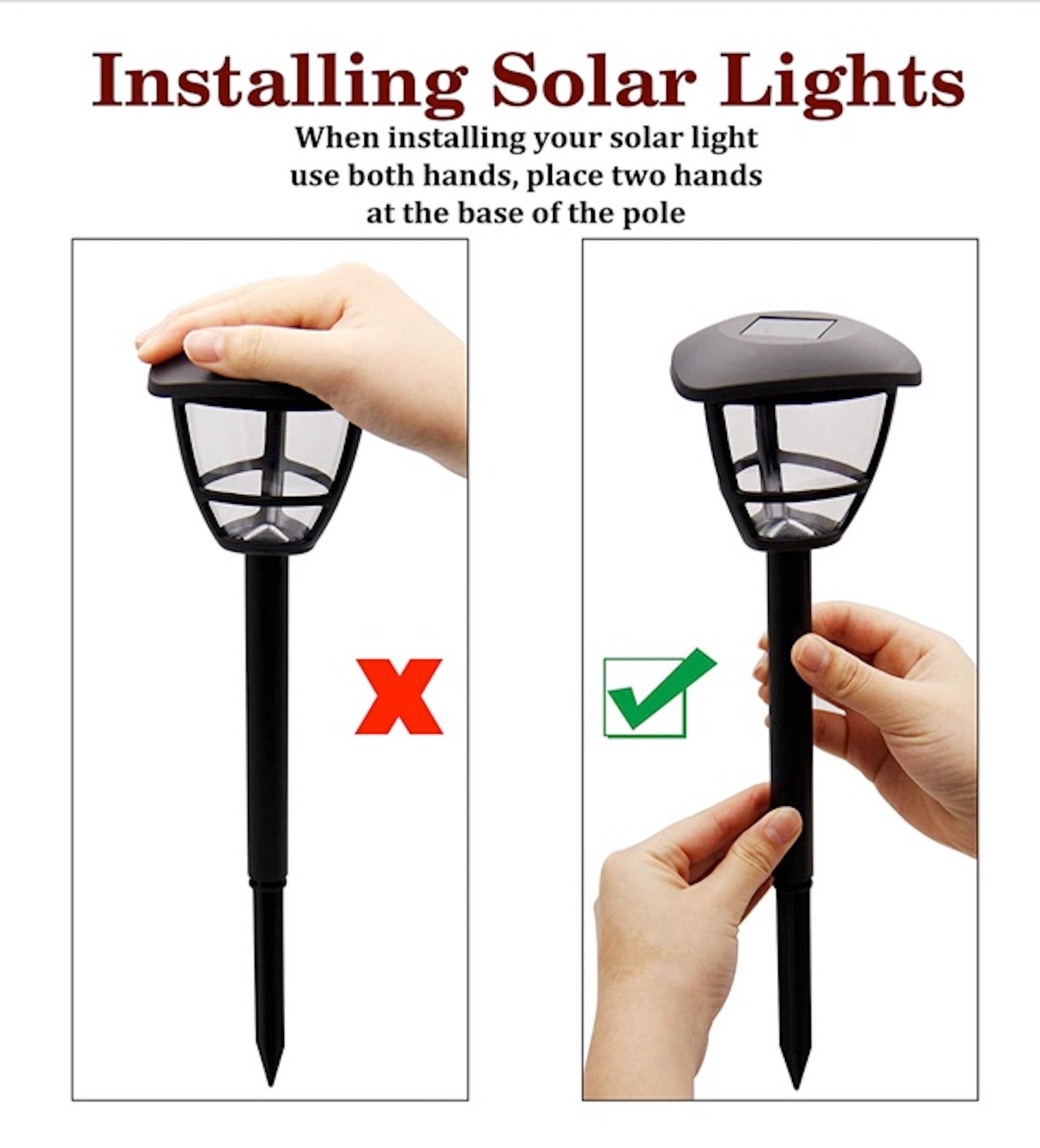 12 Pack Solar Powered Landscape Lights Etsy