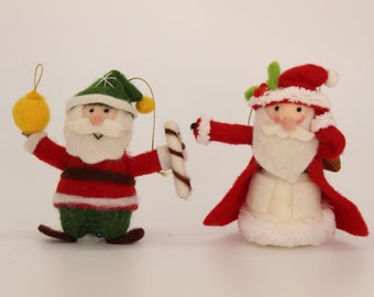 Santa Clause - 2 pc set - Ornements suspendus