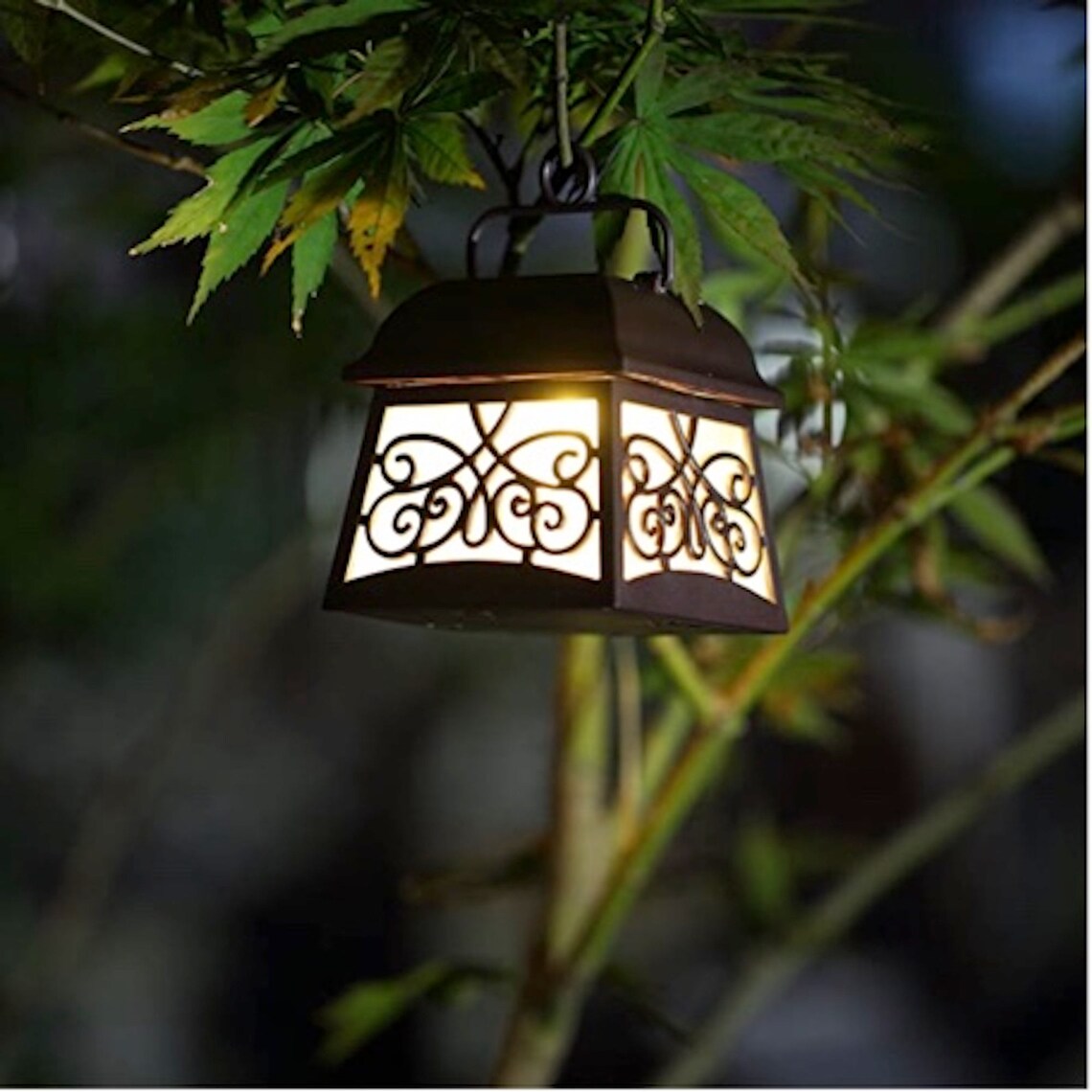 Shepherd Hook Hanging Solar Lights Multipurpose 4 pack 22 Etsy