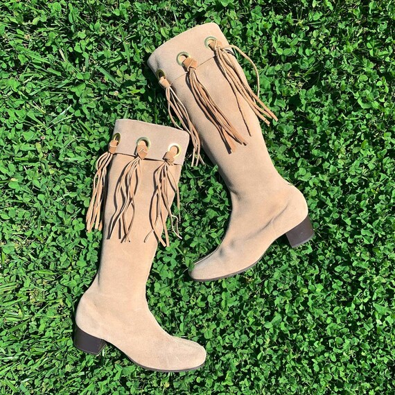 1960’s GO GO BOOTS Suede and Fringe 6.5 - Near Min
