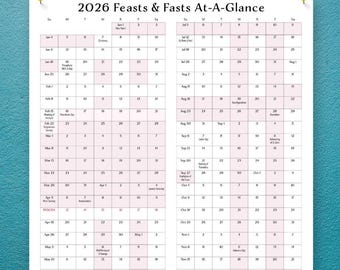 2026 Feasts & Fasts at-a-glance - OLD/Julian