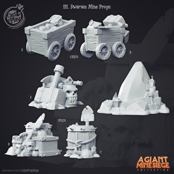 Target Scatter Props for Resin Miniature  Tabletop Games  DND  Pathfinder  32mm  28mm  Cast N' Play