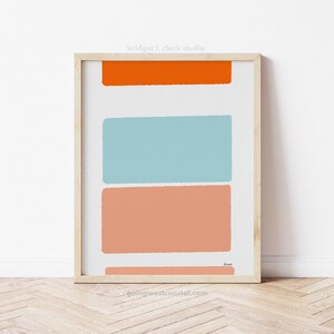 Modern Wall Art Printable, Color Block Print, Abstract Printable Wall Art, Wall Decor for Boys Room, Digital Prints, Geometric Wall Art