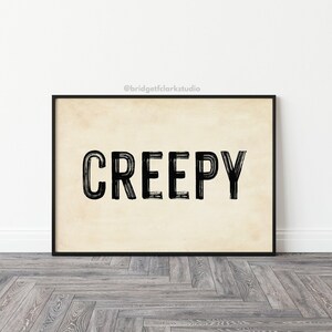 Halloween Creepy Decor, Vintage Halloween Printable Wall Art, Halloween Party Decor, Halloween Sign, Halloween Printables, Halloween Print
