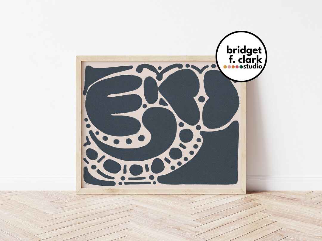 MCM Wall Art, Abstract Printable Wall Art, Geometric Wall Art Printable ...