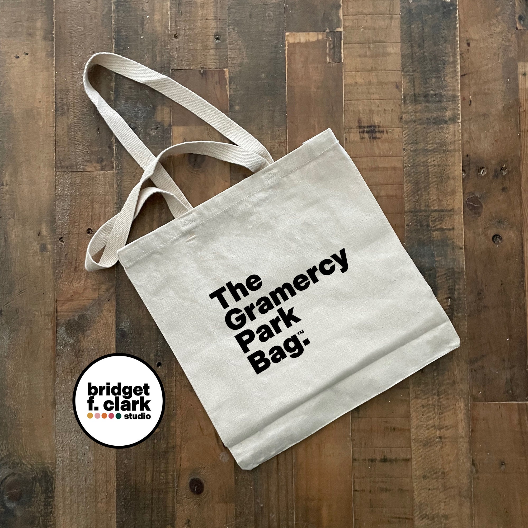 The Gramercy Park Bag, Canvas Tote Shopping Bag, Everyday Tote 