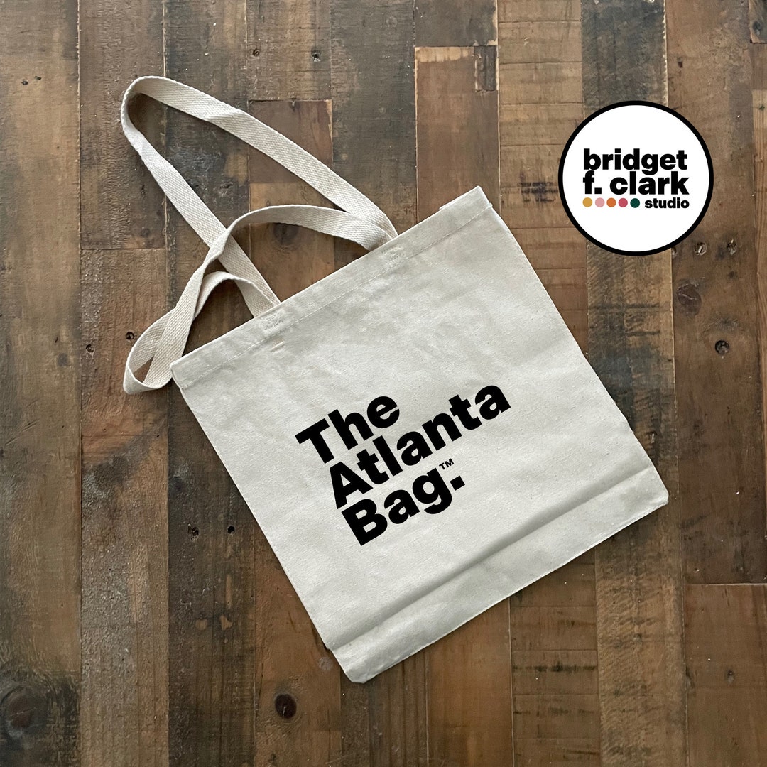 The Atlanta Bag, Canvas Tote Bag, Cotton Bag, Market Tote, Atlanta Gift ...