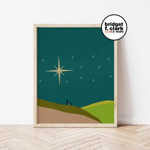 Nativity Art, Printable Wall Art, Christmas Wall Art, Nativity Print, Christmas Printable, Nativity Scene, Christmas Gift for Home